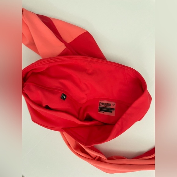 Nikki B Blackketter GYMSHARK Season 2 Red Coral Marl Leggings M pockets - Picture 8 of 10